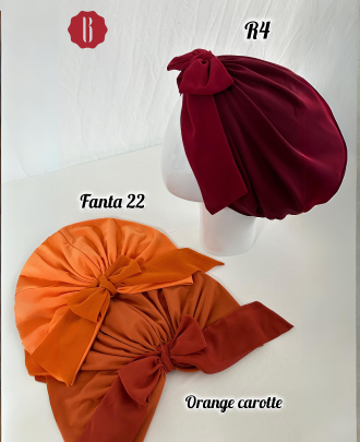 Turban à ruban mousseline